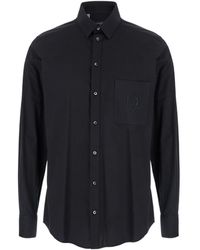 Dolce & Gabbana - Dg Embroidered Long-Sleeved Shirt - Lyst