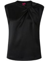 Pinko - Sleeveless Satin Blouse - Lyst