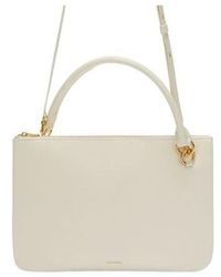 Jil Sander - Logo Printed Zipped Crossbody Bag - Lyst