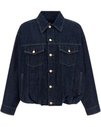 7 For All Mankind - Button-Down Denim Jacket - Lyst