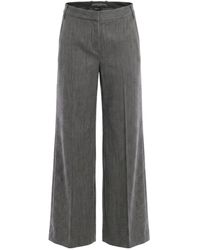 Ermanno Scervino - Wide-Leg Herringbone Pants - Lyst