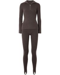 arch4 - Ella Ribbed Cashmere Half-Zip Sweater And Leggings Ski Set - Lyst