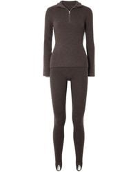 arch4 - Ella Ribbed Cashmere Half-Zip Sweater And Leggings Ski Set - Lyst