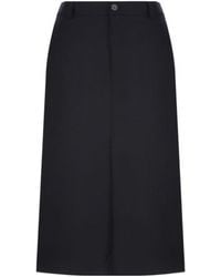 Balenciaga - Panelled Midi Skirt - Lyst