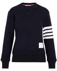 Thom Browne - 4-Bar Crew-Neck Sweatshirt - Lyst