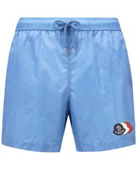 Moncler - Logo Patch Drawstring Swimsuit - Lyst