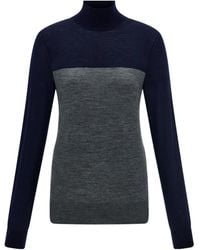 Ferragamo - Two Tone Turtleneck - Lyst
