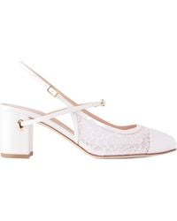 Jennifer Chamandi - Mattia 65 Satin-Trimmed Lace Pumps - Lyst
