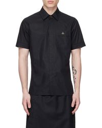 Vivienne Westwood - Orb Embroidered Short-Sleeved Shirt - Lyst