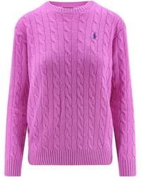 Polo Ralph Lauren - Logo-Embroidered Crewneck Jumper - Lyst