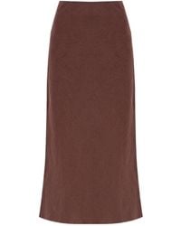 Samsøe & Samsøe - Samsøe Samsøe Straight Midi Skirt - Lyst