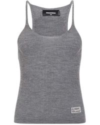 DSquared² - Signature Knit Tank Top - Lyst