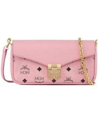 MCM - Tracy Vi Monogram Mini Shoulder Bag - Lyst