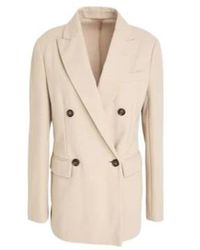 Brunello Cucinelli - Blazer Cotton, Polyamide, Elastane, Ecobrass - Lyst