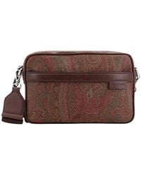 Etro - Small Paisley-Printed Zipped Crossbody Bag - Lyst
