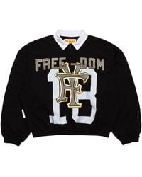 PDF CHANNEL - Pdf Freedom Graphic Polo Shirt - Lyst