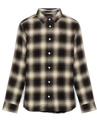 AllSaints - Plaid Long Sleeve Shirt - Lyst