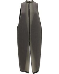 Rick Owens - Long Open-Front Gilet - Lyst