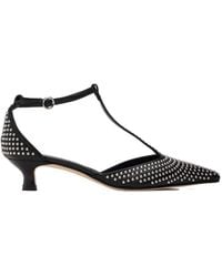 Aeyde - Liz Mini Studded Leather High Heels - Lyst