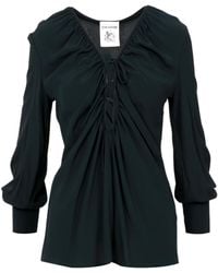 Semicouture - Pleated Detail Blouse - Lyst