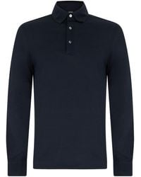 ZEGNA - Long-Sleeve Polo Shirt - Lyst