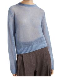 Brunello Cucinelli - Long Sleeved Crewneck Jumper - Lyst
