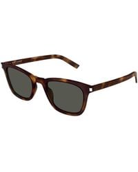 Saint Laurent - Eyewear Sl 716 Slim Rectangular Sunglasses - Lyst
