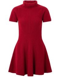 Magda Butrym - Ribbed Cashmere Turtleneck Mini Dress - Lyst