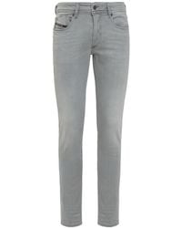 DIESEL - Logo Patch Skinny Jeans - Lyst