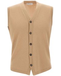 Kangra Cashmere - Kangra Buttoned Knit Vest - Lyst