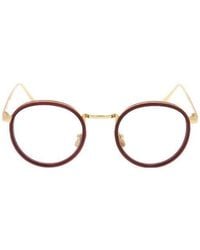 Linda Farrow - Oval Frame Glasses - Lyst
