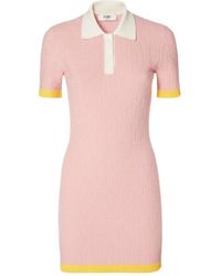 Fendi - Allover Ff Motif Short Sleeved Mini Dress - Lyst