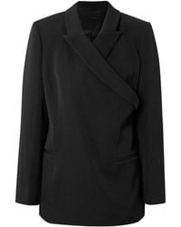 Calvin Klein - Mia Asymmetric Wool Blazer - Lyst