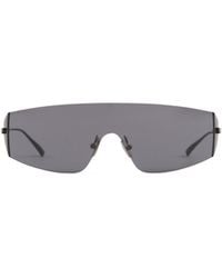 Bottega Veneta - Futuristic Shield Sunglasses - Lyst