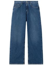 Palm Angels - Logo Back Wide-Leg Jeans - Lyst