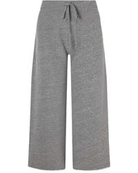 Nili Lotan - Kiki Cropped Jersey Track Pants - Lyst
