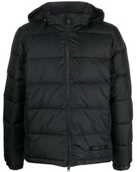 Aspesi - Logo Patch Padded Jacket - Lyst