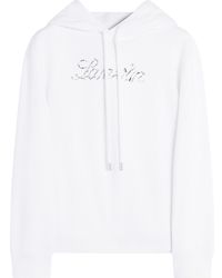 Lanvin - Sequinned-Logo Hoodie - Lyst