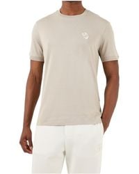 Emporio Armani - Round Collar Logo T-Shirt - Lyst