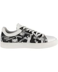 Emporio Armani - Logo Lacing Casual Sneakers - Lyst