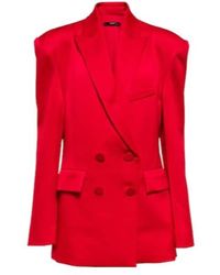 Alex Perry - Wells Satin Crepe Blazer - Lyst