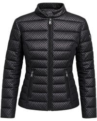 Guess - Quilted Logo-Patch Puffer Jacket - Lyst