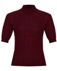 Etro - Textured Turtleneck Knitted Top - Lyst
