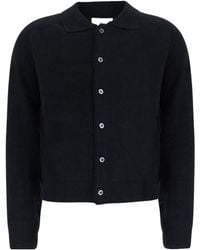 DUNST - Ollared Button-Up Knit Cardigan - Lyst