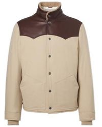 Brunello Cucinelli - Leather-Trimmed Down Jacket - Lyst