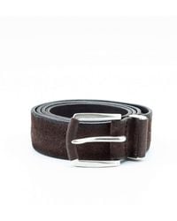 Orciani - Suede Buckle Belt - Lyst