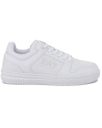 EA7 - Lace-Up Logo-Print Trainers - Lyst