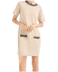 Brunello Cucinelli - Pocket Trim Mini Dress - Lyst