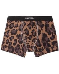 Tom Ford - Leopard Print Boxer Shorts - Lyst