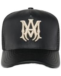 Amiri - Leather Ma Trucker Hat - Lyst